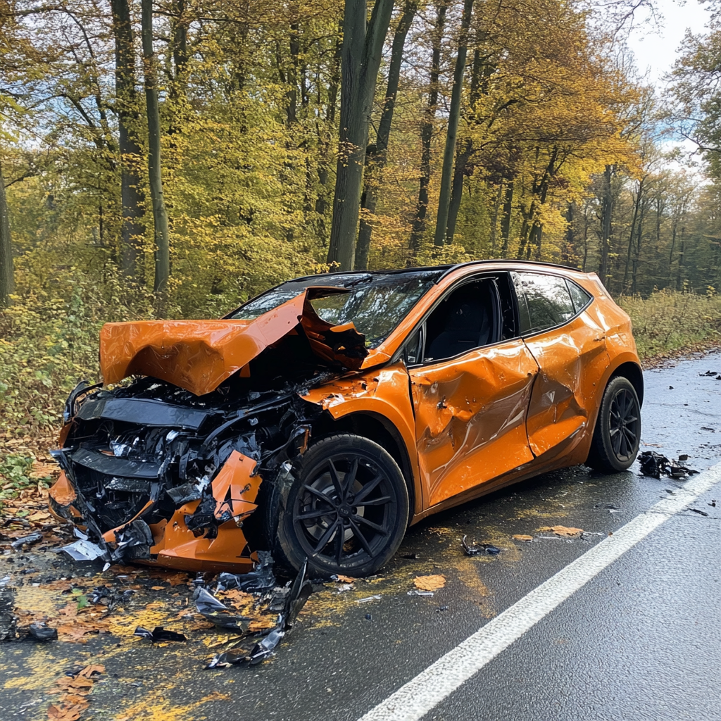 Unfallfahrzeug mit Rahmenschaden